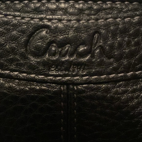 COACHđź–¤Penelope Blackđź–¤Pebbled Leather Three Compartment Satchel/Like New - Picture 3 of 16
